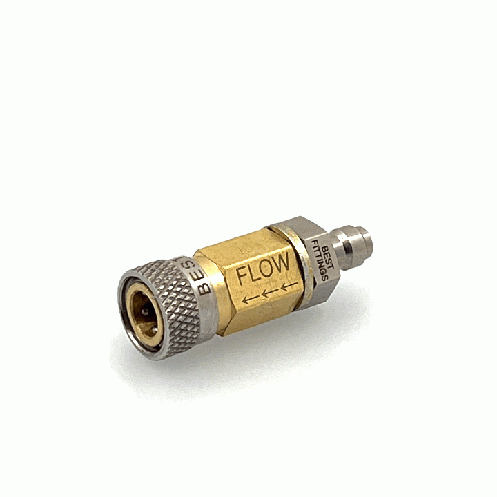 BEST Fittings One Way Valve Quick Coupler Compressor Connector Male-Female 1 way image 1