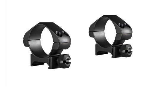 Hawke Precision Steel 30mm 2 Piece Weaver Scope Rings - Hex Nut
