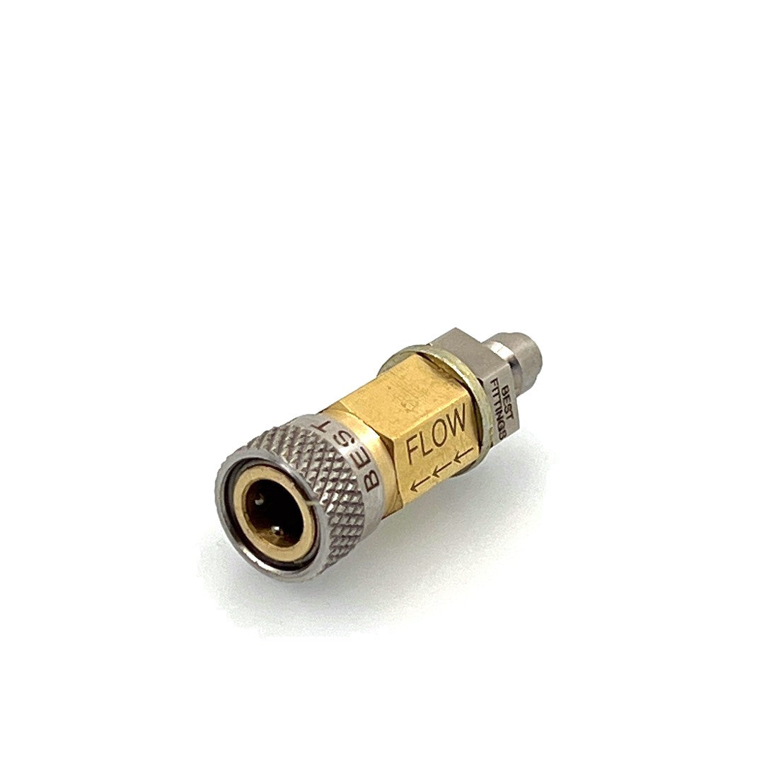 BEST Fittings One Way Valve Quick Coupler Compressor Connector Male-Female 1 way image 0