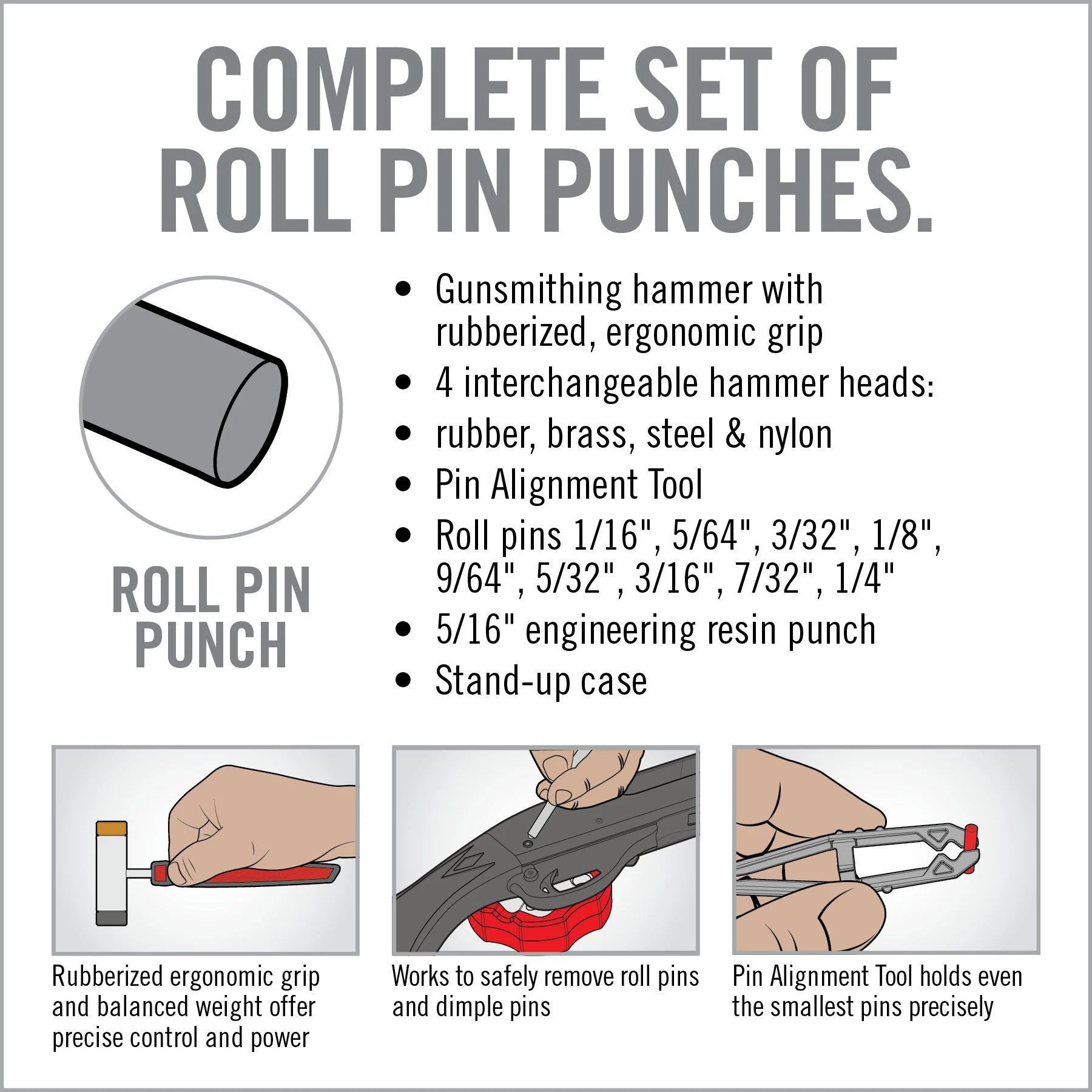 Real Avid Accu Punch Hammer and Roll Pin Set image 2