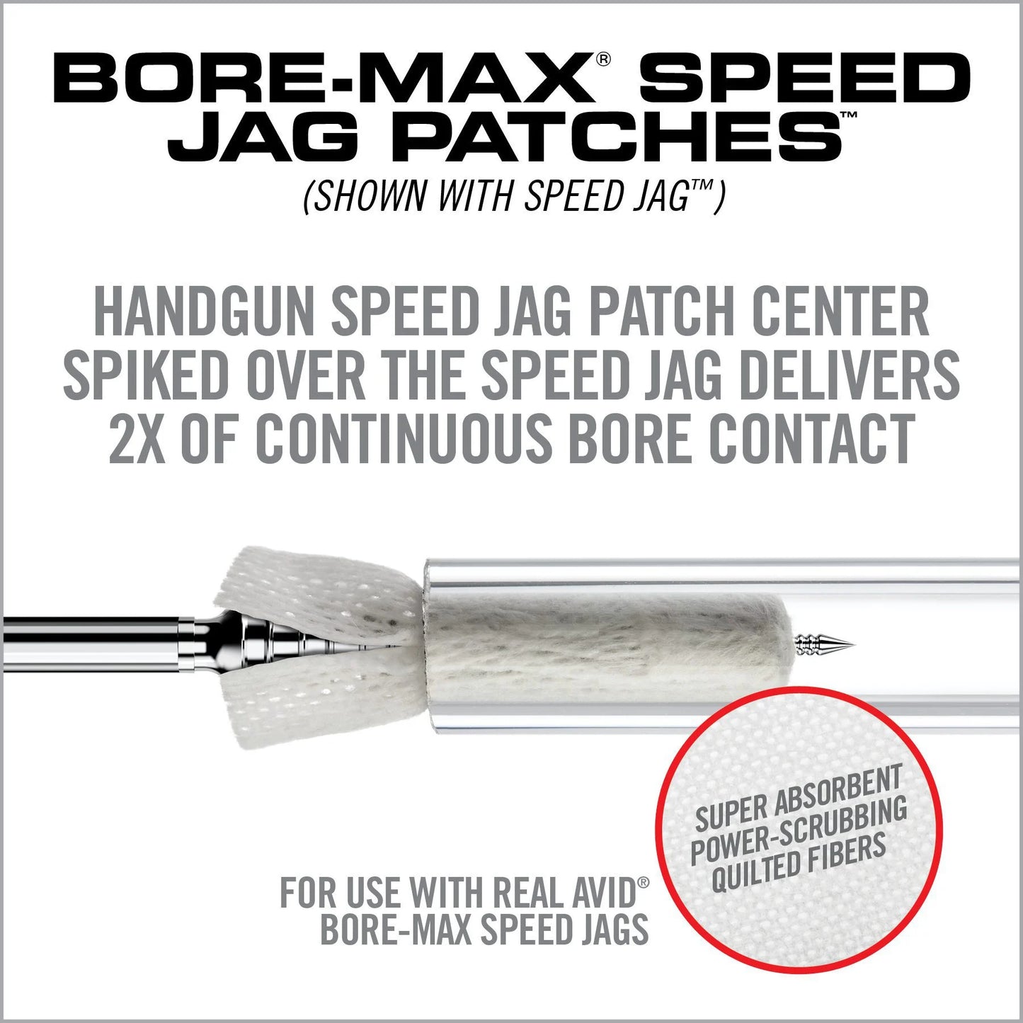 Real Avid Bore-Max Speed Jag Patches Refill image 2