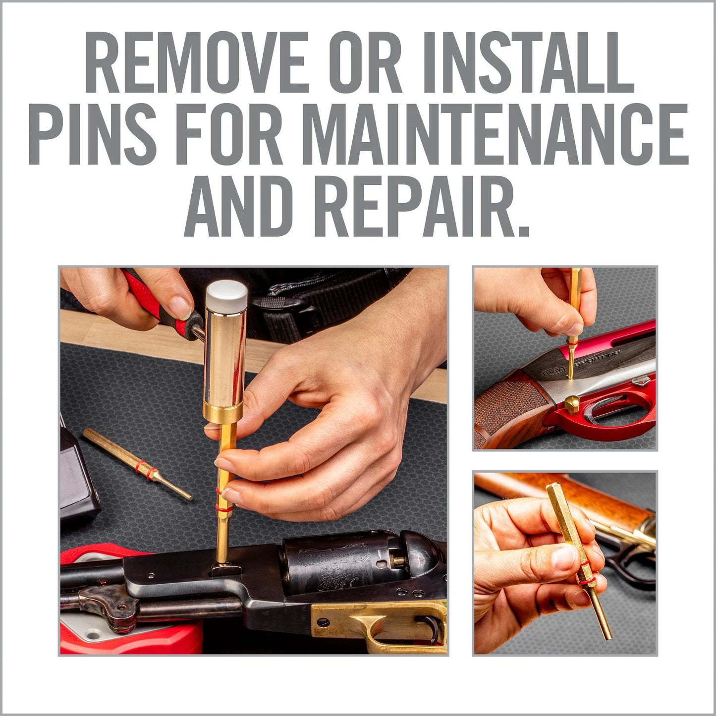 Real Avid Accu-Punch Hammer and Punches Brass image 1