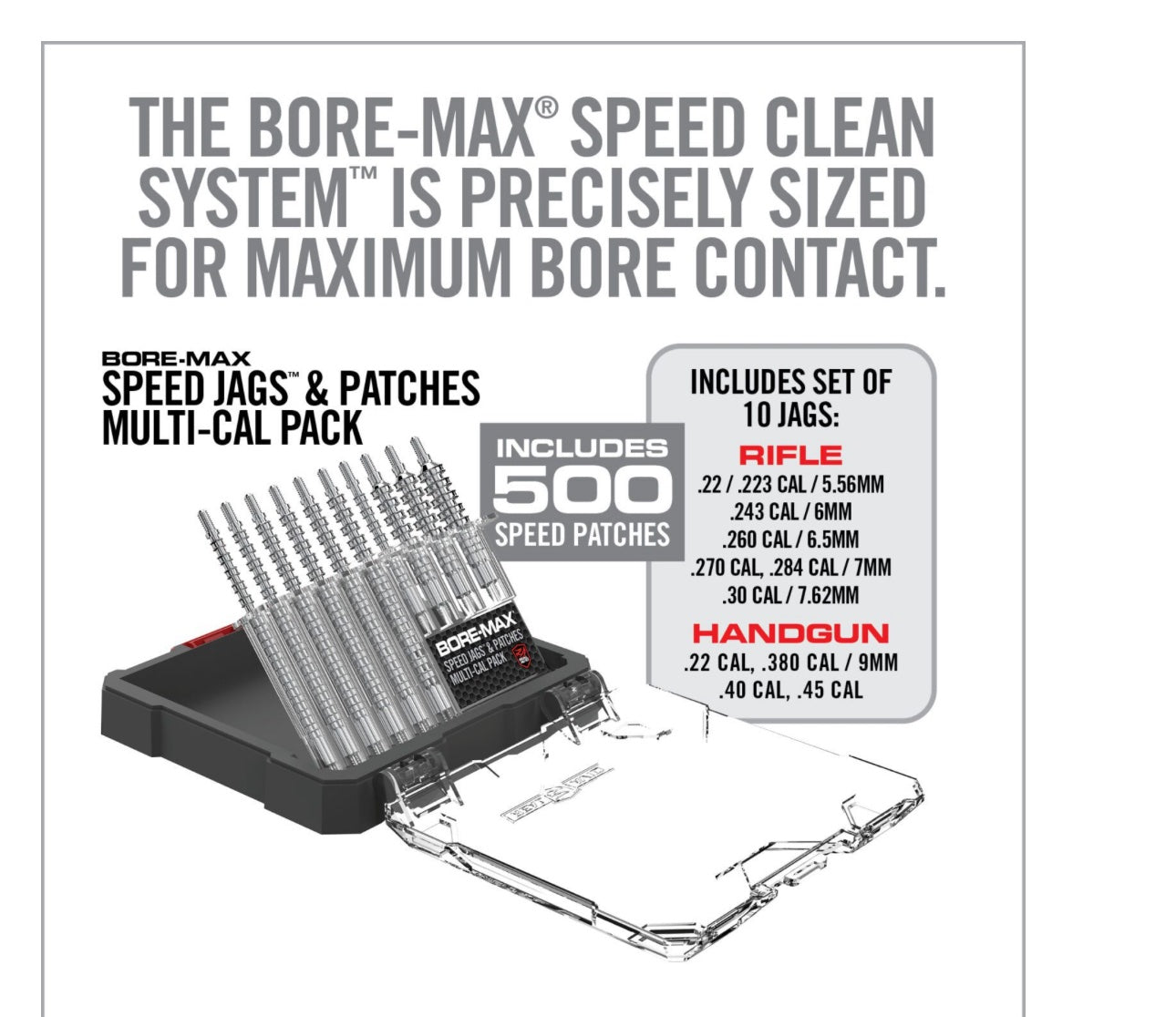 Real Avid Bore Max Speed Jags &amp; Patches Multi Cal Pack image 1