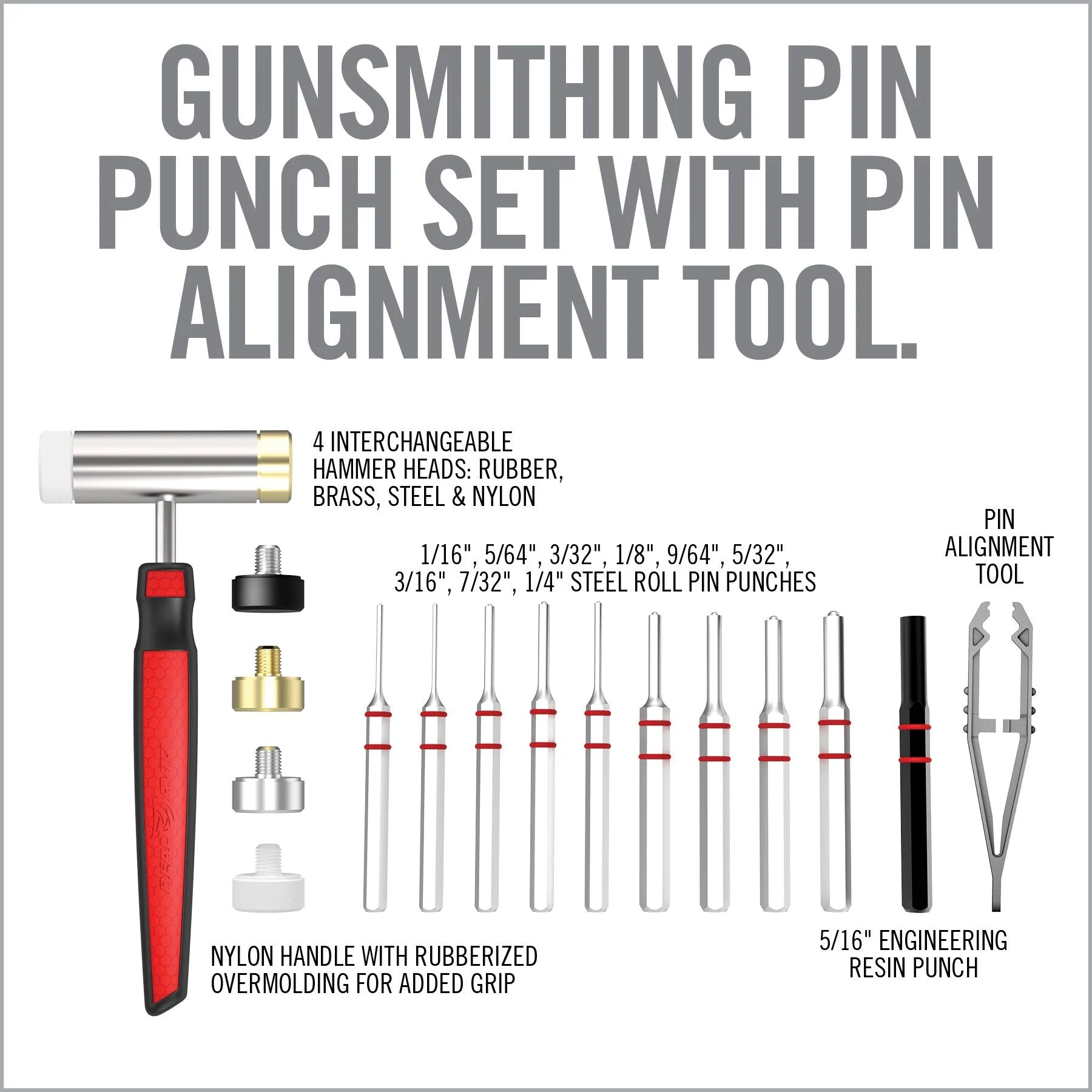 Real Avid Accu Punch Hammer and Roll Pin Set image 5