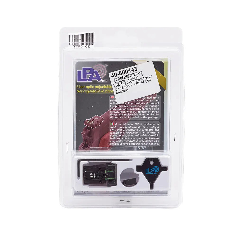 LPA TTF01CZ Sight Set for CZ 75 SP01, 75B, 85 (NOT Shadow) image 3