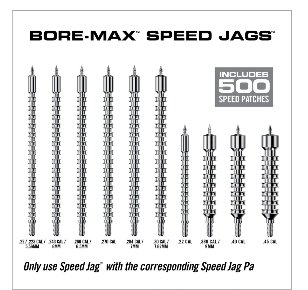 Real Avid Bore Max Speed Jags &amp; Patches Multi Cal Pack image 2