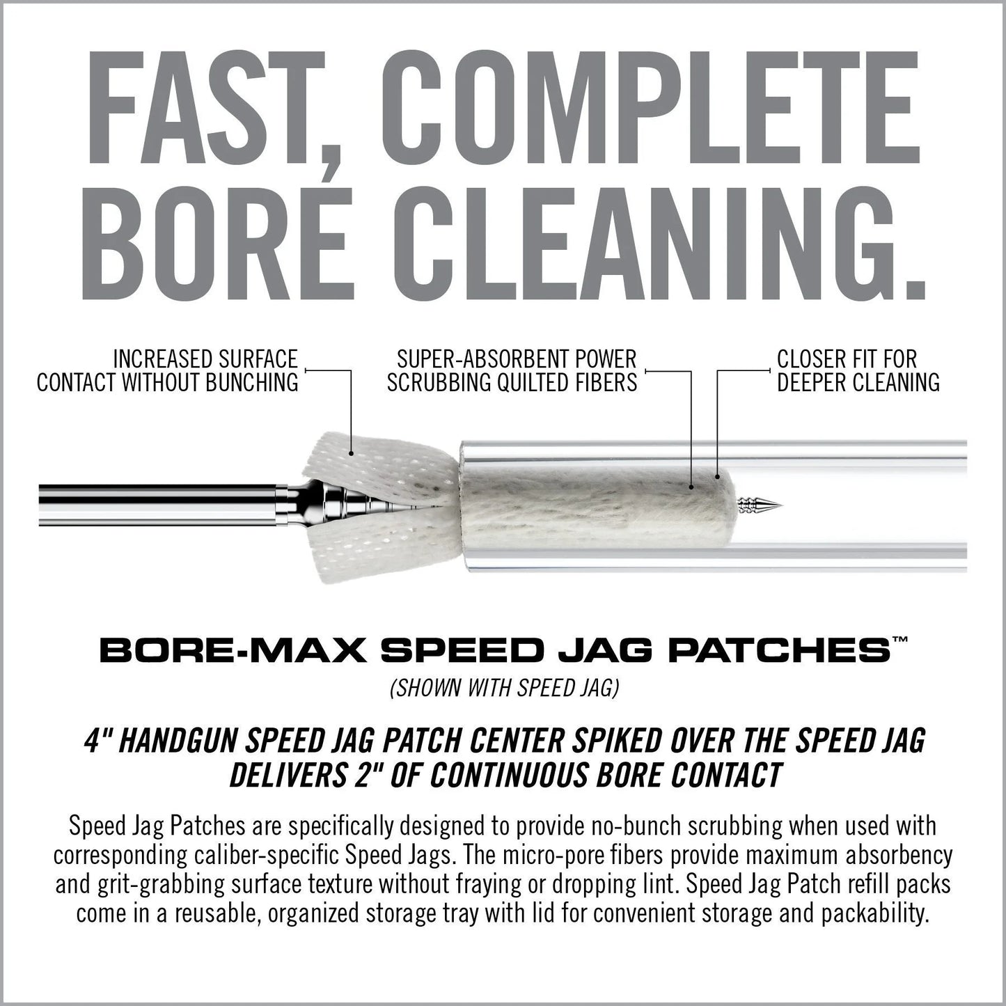 Real Avid Bore-Max Speed Jag Patches Refill image 1