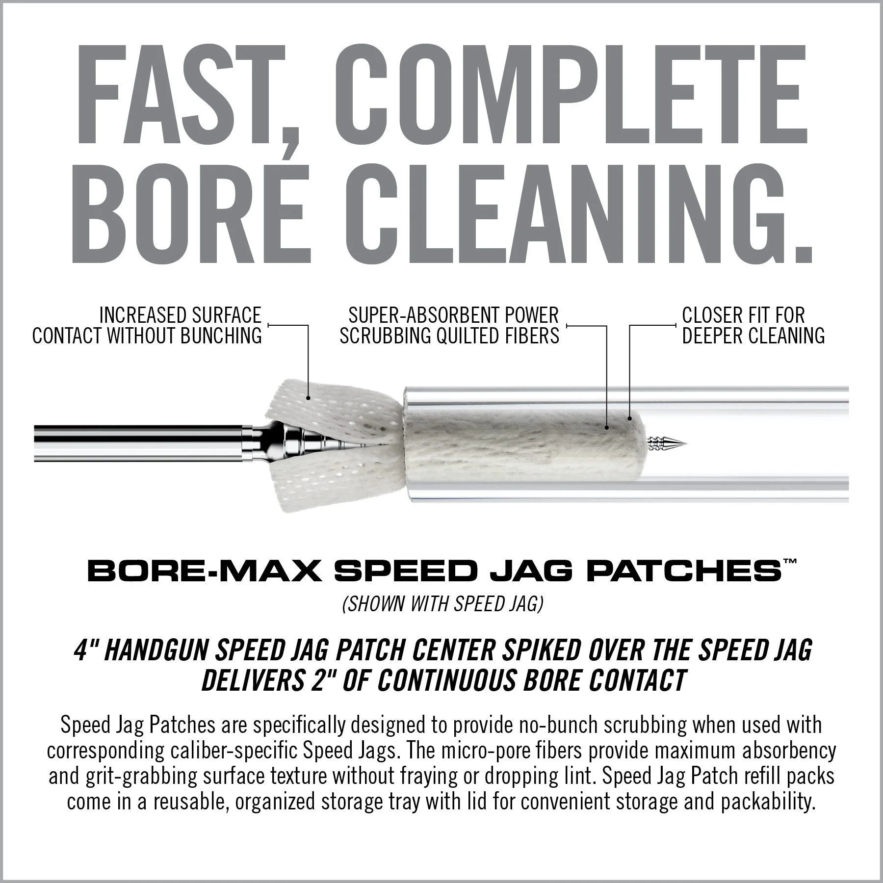 Real Avid Bore-Max Speed Jag Patches Refill image 1