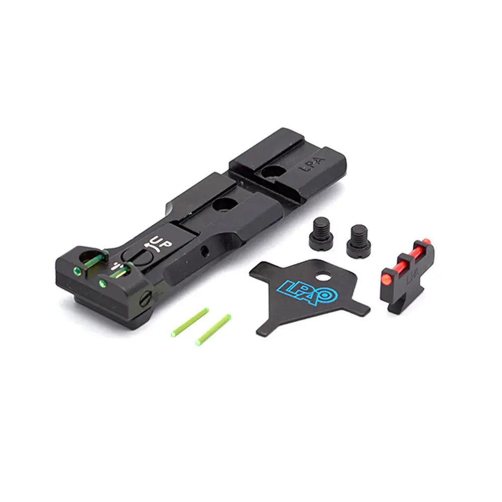 LPA WXT02F2 Sight Set for Smith and Wesson Revolver with Fiber Optic image 0