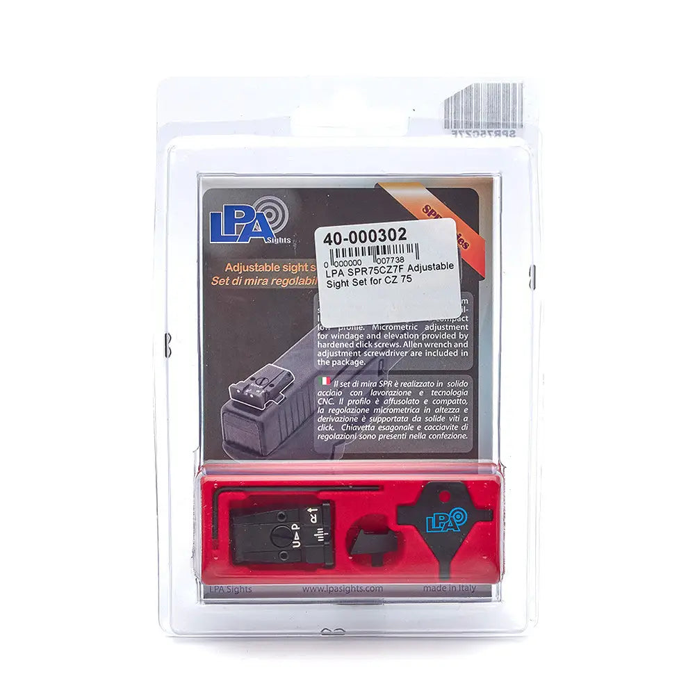 LPA SPR75CZ7F Adjustable Sight Set for CZ 75 image 1